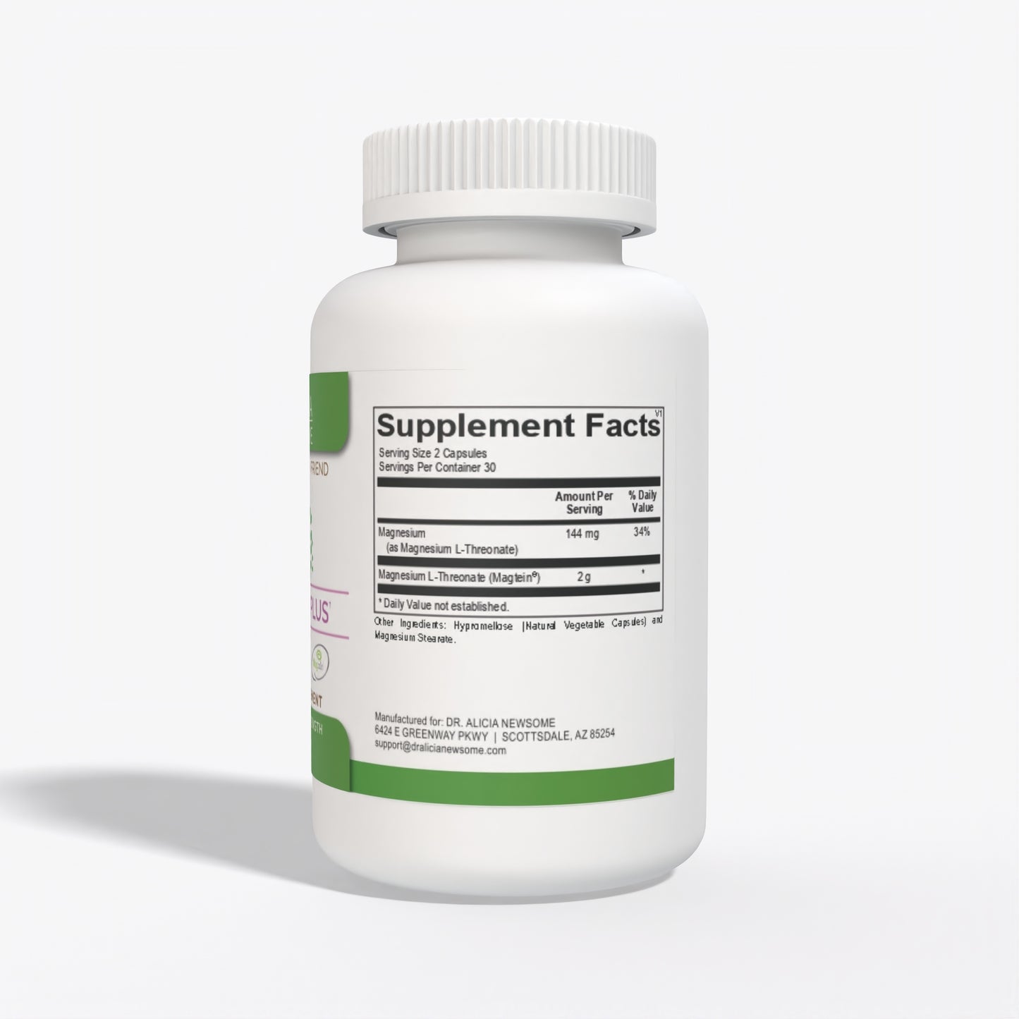 Mag Brain Plus 60 Bottle Supplement Facts