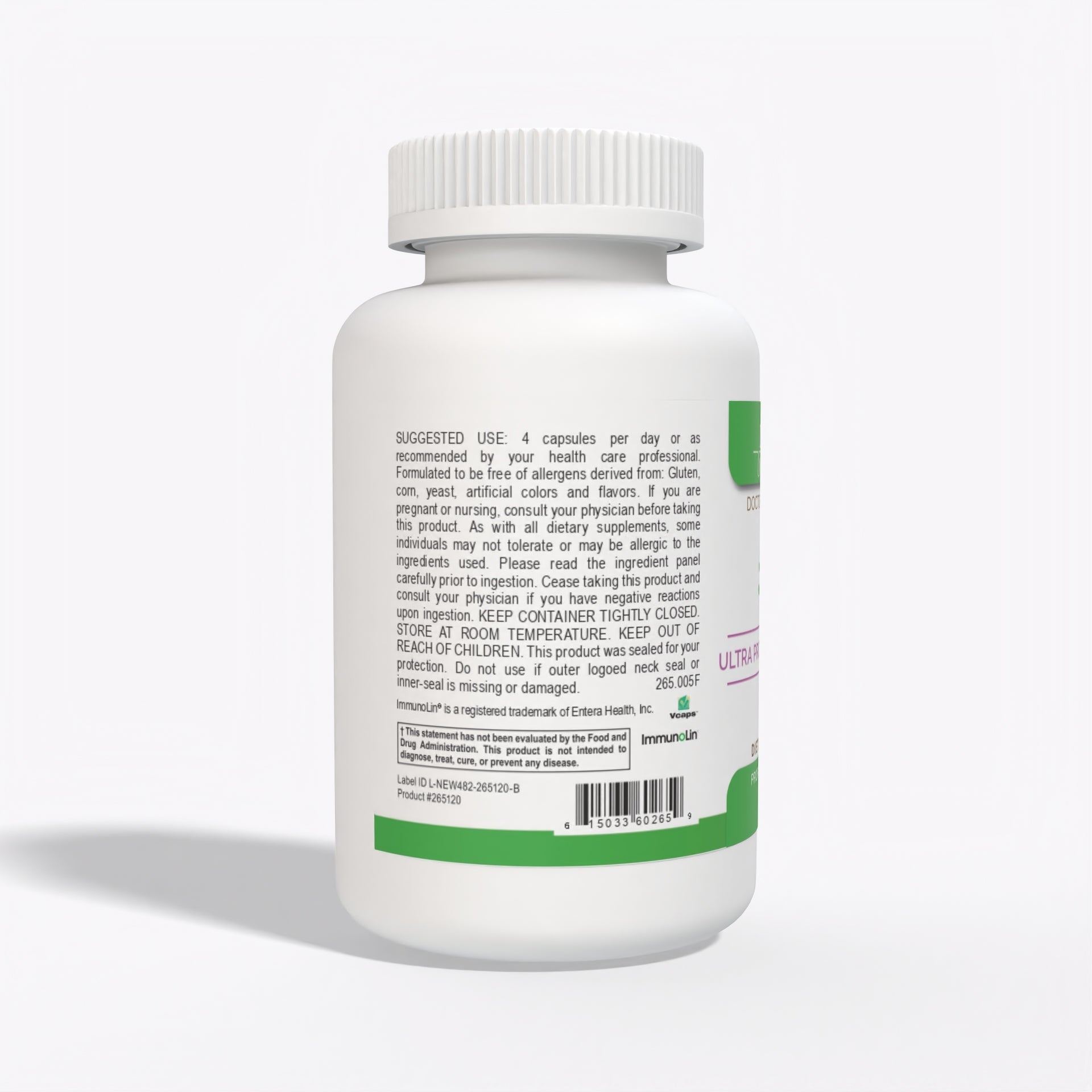 Ultra Protect Gut Capsules 120 Bottle Suggested Use